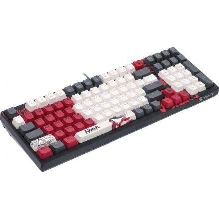 Клавиатура A4Tech Bloody(S98 NARAKA BLMS RED PLUS)мех.чер/крас USB gamerLED