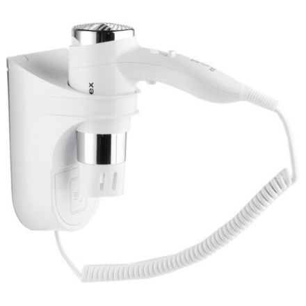 Фен для волос настенный KSITEX F-1600 W, 1600 Вт, пластик/металл, 2 скорости, белый Фен для волос настенный KSITEX F-1600 W, 1600 Вт, пластик/металл, 2 скорости, белый