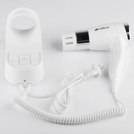 Фен для волос настенный KSITEX F-1600 W, 1600 Вт, пластик/металл, 2 скорости, белый Фен для волос настенный KSITEX F-1600 W, 1600 Вт, пластик/металл, 2 скорости, белый