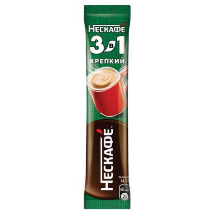 Кофе растворимый порционный NESCAFE "3 в 1 Крепкий", КОМПЛЕКТ 20 пакетиков по 14,5 г, 12460873 Кофе растворимый порционный NESCAFE "3 в 1 Крепкий", КОМПЛЕКТ 20 пакетиков по 14,5 г, 12460873