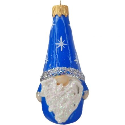 Игрушка елочная Веселый бородач 1, в подарочной упаковке h-10 см ФУ-597