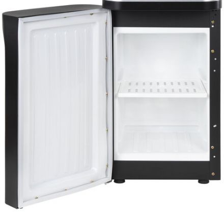 Кулер для воды SONNEN FSE-02WBc, напольный, НАГРЕВ/ОХЛАЖДЕНИЕ ЭЛЕКТРОННОЕ, шкаф, 2 крана, черный, 456168