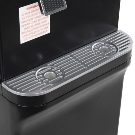 Кулер для воды SONNEN FSE-02WBc, напольный, НАГРЕВ/ОХЛАЖДЕНИЕ ЭЛЕКТРОННОЕ, шкаф, 2 крана, черный, 456168