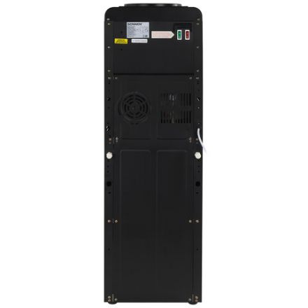 Кулер для воды SONNEN FSE-02WBc, напольный, НАГРЕВ/ОХЛАЖДЕНИЕ ЭЛЕКТРОННОЕ, шкаф, 2 крана, черный, 456168