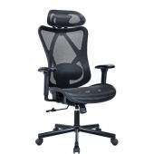 Кресло BRABIX PREMIUM "Axion ER-701", синхромеханизм, регулируемые подголовник и спинка, сетка, черное, 532965