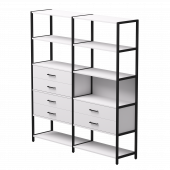 Набор стеллажных систем №8 Everprof EVO 2440x385x1840 Белый/Черный