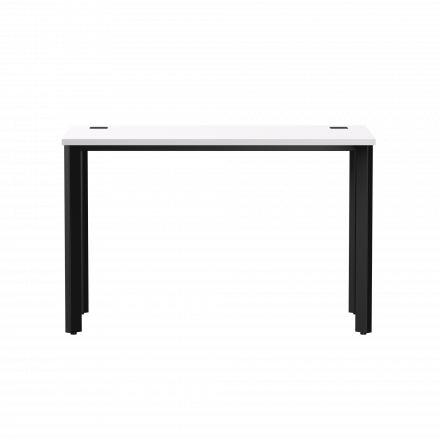 Стол прямой Everprof EVO на металлокаркасе 1180х670х755 мм опоры 45гр Белый/Черный