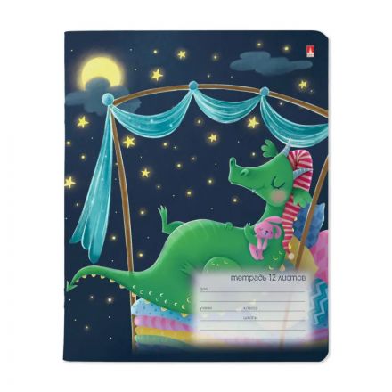 Тетрадь школьная А5,12л,линия,ВОЛШЕБНЫЕ ДРАКОНЫ,5диз,10шт/уп,7-12-1113/2