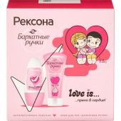 Подарочный набор Рексона+Бархатные ручки для девочек дезодорант и крем