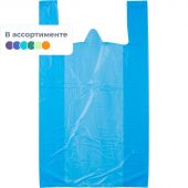 Пакет-майка ПНД цветной 25 мкм (38+20х68 см, 100 штук в упаковке)