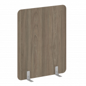 R-line Перегородки на металлических опорах на фетровых подпятниках DP.F-120-150 Вяз/Серый металл 1200*18*1500