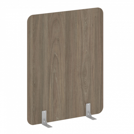 R-line Перегородки на металлических опорах на фетровых подпятниках DP.F-120-150 Вяз/Серый металл 1200*18*1500