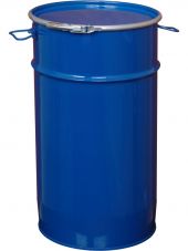 Бочка стальная 60л с крышкой на обруч (коническая) Бочка стальная 60л с крышкой на обруч (коническая)
