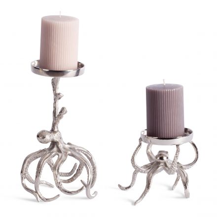 Подсвечник Secret De Maison OCTOPUS1 ( mod. 3931 ) алюминиевый сплав, 13x13x11,5 см, никель/nickel