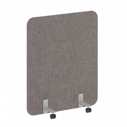 R-line soft Перегородка на металлических опорах, на роликах AP.R-100-120 Romeo 05/Серый металл 1000*18*1200