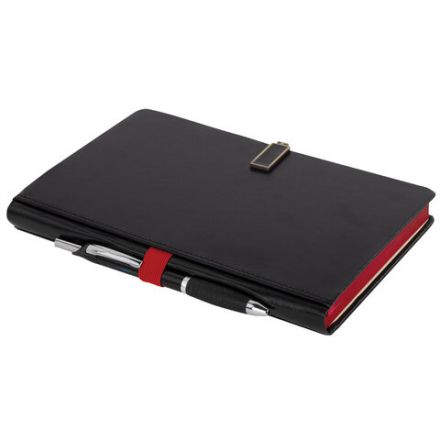 Скетчбук, слоновая кость 140 г/м2 130х210 мм, 80 л., КОЖЗАМ, застежка металл, BRAUBERG ART CLASSIC, "Inspiration", под кожу, черный, 116464