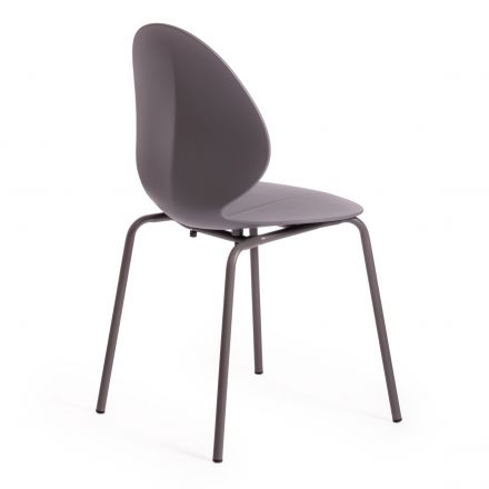 Стул EBAY (mod 03)  металл/пластик, 52x46x83.5, серый