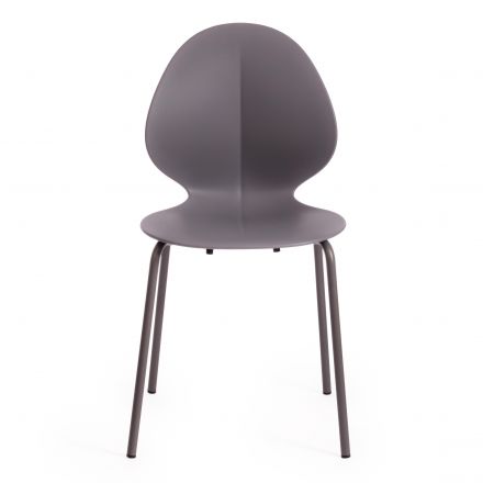 Стул EBAY (mod 03)  металл/пластик, 52x46x83.5, серый