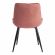 Стул ABRUZZO ( mod. 8060 ) металл/велюр, 54 х 62 х 83 см, коралловый (HLR 44)/черный