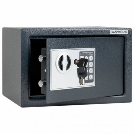 Сейф мебельный DASWERK (ДАСВЕРК) SC-200EL (200х310х200 мм), электронный замок, графит, 291341