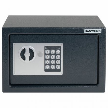 Сейф мебельный DASWERK (ДАСВЕРК) SC-200EL (200х310х200 мм), электронный замок, графит, 291341