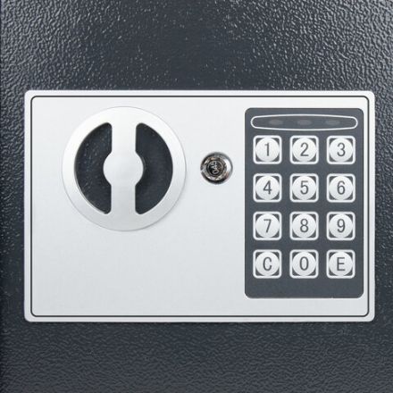 Сейф мебельный DASWERK (ДАСВЕРК) SC-200EL (200х310х200 мм), электронный замок, графит, 291341