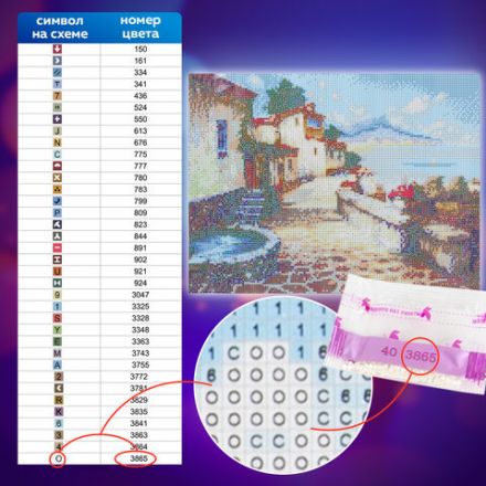 Картина стразами (алмазная мозаика), 30х40 см, ОСТРОВ СОКРОВИЩ "Южный полдень", без подрамника, 663863