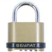 Замок навесной кодовый_УЗК Булат ВС 564 (56xd=7) ЦАМ золото