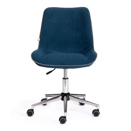 Кресло Tetchair STYLE, флок , синий, 32