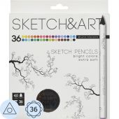 Набор карандашей SKETCH&ART 4 мм, 36 ЦВ. 30-0116