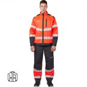 Куртка летняя мужская Равелин красн./графит (р.64-66) 182-188