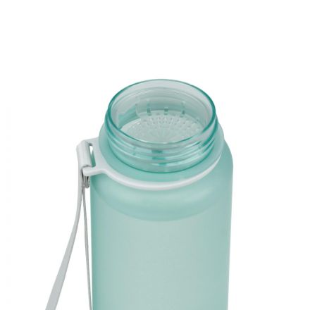 Бутылка для воды тритановая 1000 мл,голубая матовая,с ситечком,720-1000-CNM