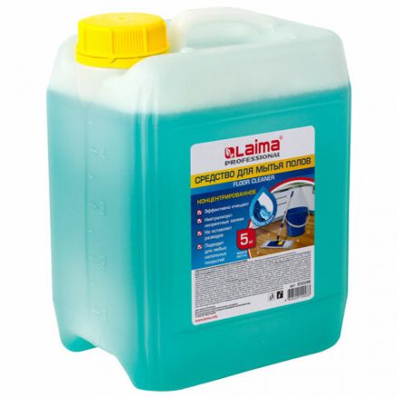 Средство для мытья пола 5 кг, LAIMA PROFESSIONAL концентрат, "Морской бриз", 602296