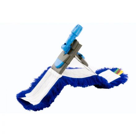 Держатель МОПа рамочный 80х10см 2 педали т.серый/синий CD188