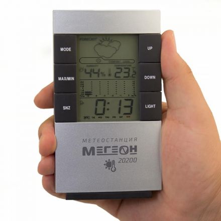 Термогигрометр настольный цифровой МЕГЕОН 20200