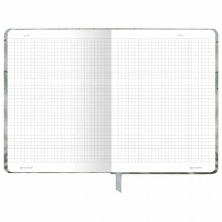 Блокнот с резинкой в клетку 96 л., А5 145х203 мм, твердая обложка, BRAUBERG, "Тени", 116324