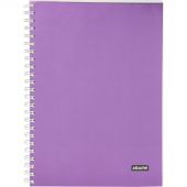 Бизнес-тетрадь А5 96л Attache Metallic Фиолет клетка, греб, картон, фольга Бизнес-тетрадь А5 96л Attache Metallic Фиолет клетка, греб, картон, фольга