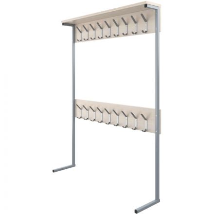 Вешалка MET_Комус Мебель 1-сторонняя дуб шамони св./серый