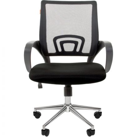Кресло VT_Chairman 696 сетка/ткань TW черный хром