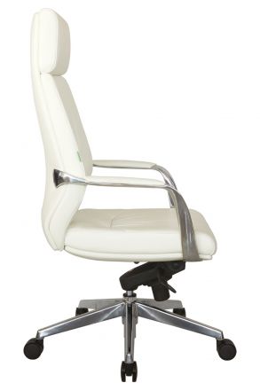 Кресло Alvaro A1815 Белый (6207) натуральная кожа