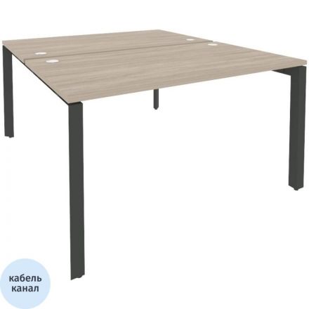 Рабочая станция ONIX-П двойная П м/к O.MP-D.RS-2.3.8 аттик дуб/антрацит Рабочая станция ONIX-П двойная П м/к O.MP-D.RS-2.3.8 аттик дуб/антрацит