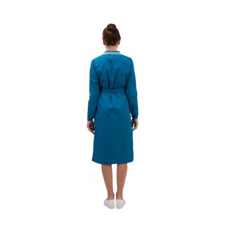 Халат для горничных и уборщиц у01-ХЛ дл.рук бирюз(р.56-58) 15864 СПб