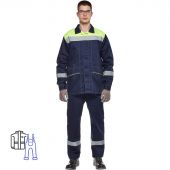 Костюм рабочий летний муж л35-КПК син/лимон (р.48-50) 170-176