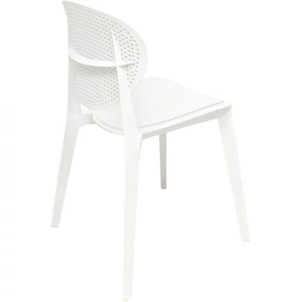 Стул для столовых SHT-S111-P белый/белый
