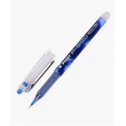 Ручка гелевая PILOT Р-500, СИНЯЯ, увеличенный объем чернил, игольчатый узел, линия 0,3 мм, BL-P50 L