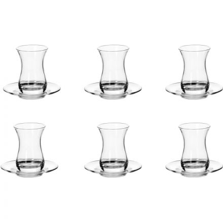 Набор чайный стакан с блюдцем 160 мл (ЧАЙ И КОФЕ) 6 персон Набор чайный стакан с блюдцем 160 мл (ЧАЙ И КОФЕ) 6 персон