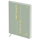 Еженедельник датированный 2026г., А5, 80л., 7БЦ, BG "Mindset. Sage", отд. фольгой 3D