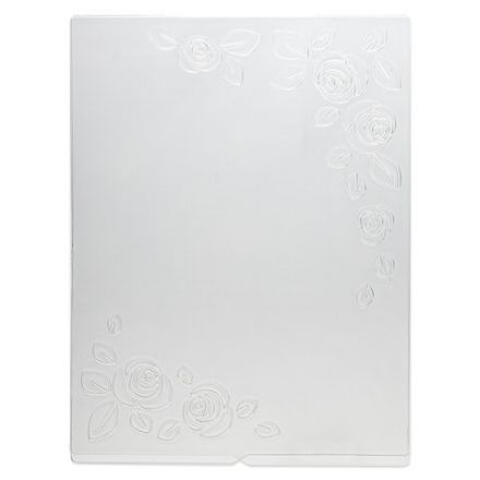 Клише для тиснения 3D "Розы" для Машинки для тиснения ОС-5, 108х146 мм, ОСТРОВ СОКРОВИЩ, 663797, 862-009