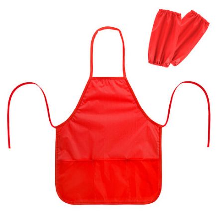 Фартук с нарукавниками для уроков труда ПИФАГОР, 3 кармана, стандартный размер, 44x55 см, красный, 273753 Фартук с нарукавниками для уроков труда ПИФАГОР, 3 кармана, стандартный размер, 44x55 см, красный, 273753