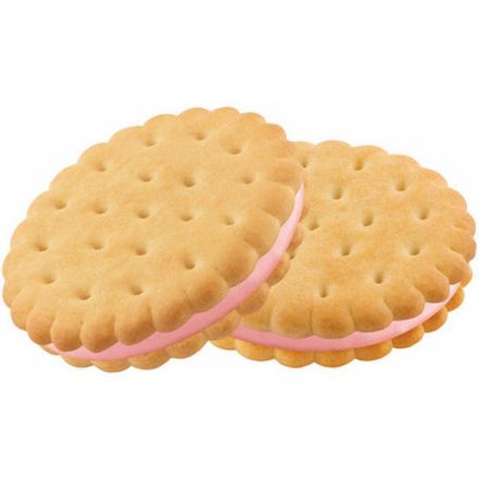 Печенье Яшкино затяжное с клубничным кремом, 190г МП461